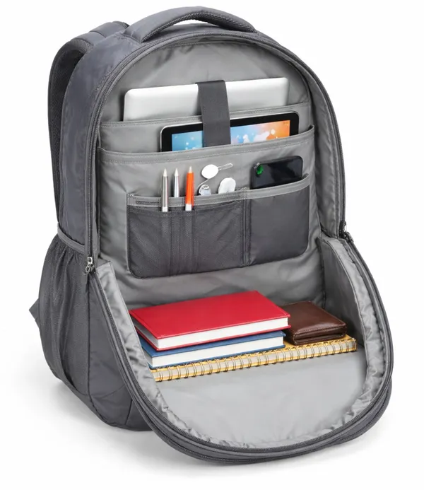 Grey_Polyester_School_Bag_For_Unisex