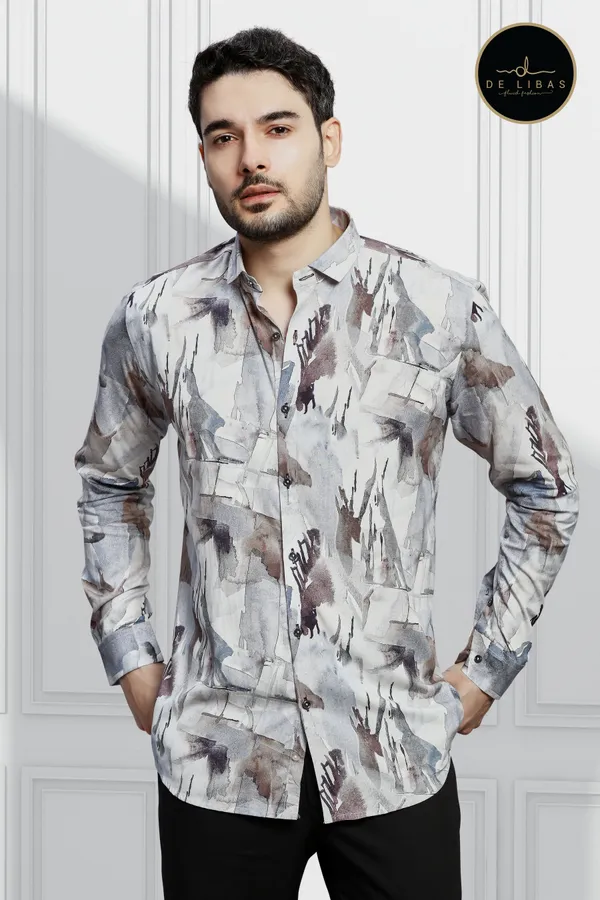 Wine_&_White_Tencil_Fabric_Shirt_Combo_Pack_of_2_for_Men