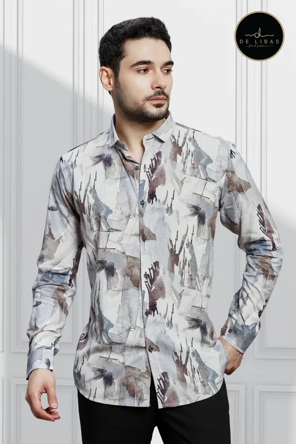 Wine_&_White_Tencil_Fabric_Shirt_Combo_Pack_of_2_for_Men