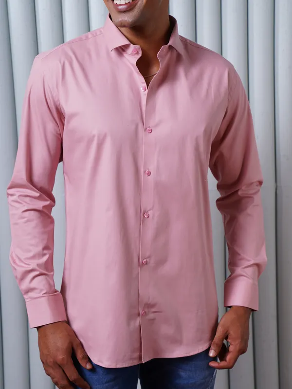 Soft_Pink_Monopoly_Premium_Lycra_Shirt_For_Men