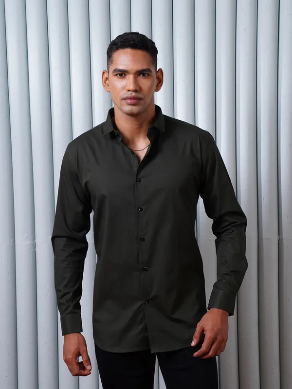 Black_Monopoly_Premium_Lycra_Shirt_For_Men