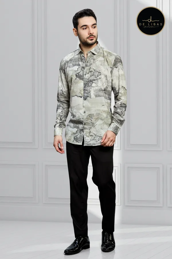 Greenish_Abstract_Tencil_Digital_Print_Shirt_For_Men