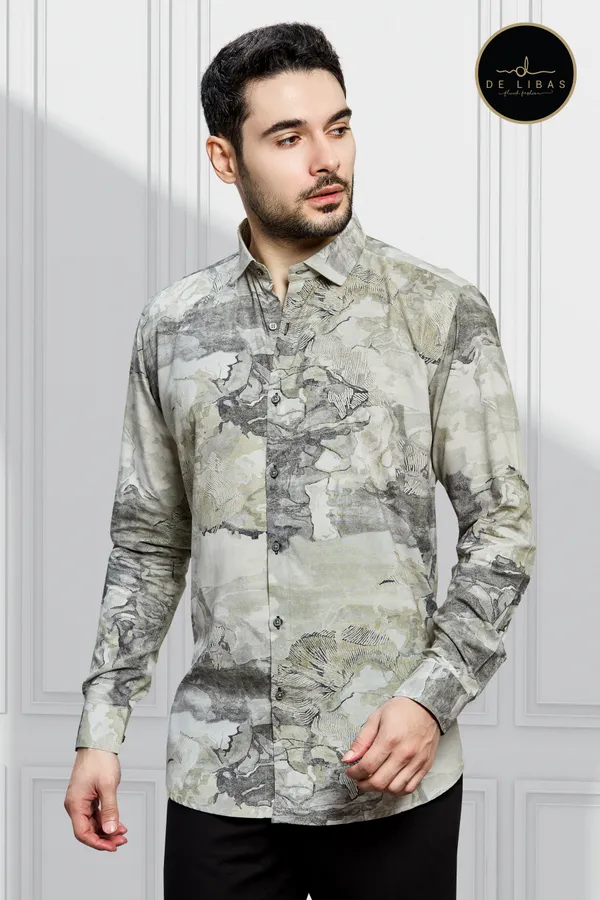 Greenish_Abstract_Tencil_Digital_Print_Shirt_For_Men