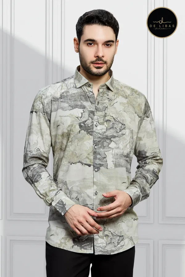 Greenish_Abstract_Tencil_Digital_Print_Shirt_For_Men