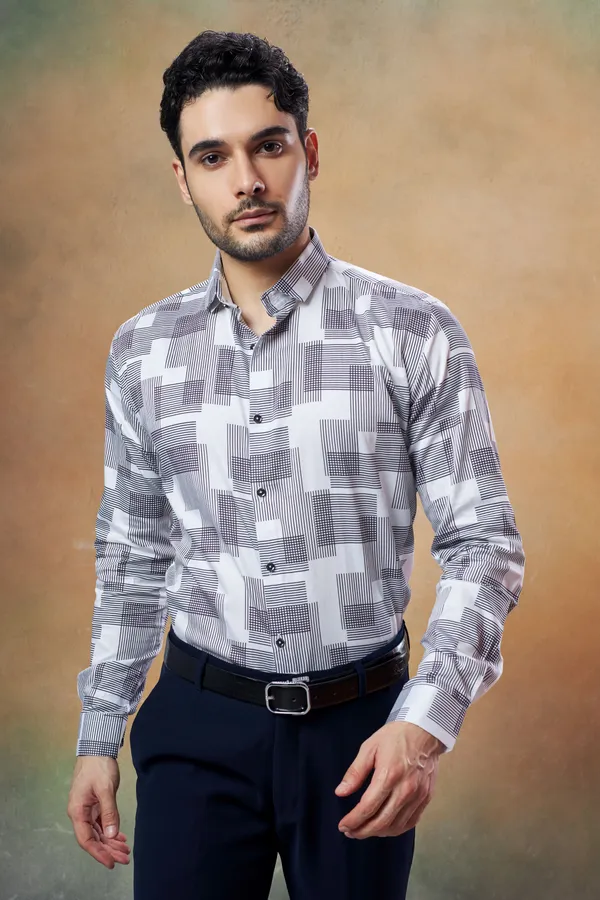 White_&_Black_Digital_Print_Shirt_for_Men