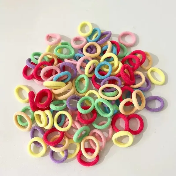 100_pcs_Multicolour__Mini_Baby_Hair_Ties_for_Girls_and_Kids_
