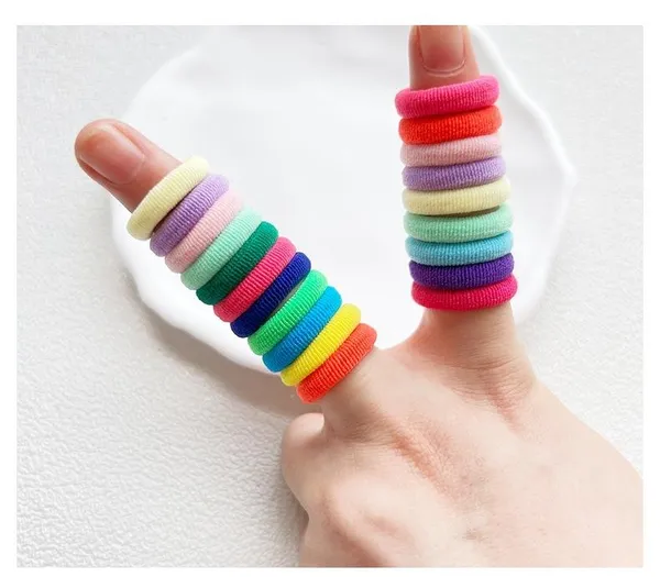 100_pcs_Multicolour__Mini_Baby_Hair_Ties_for_Girls_and_Kids_