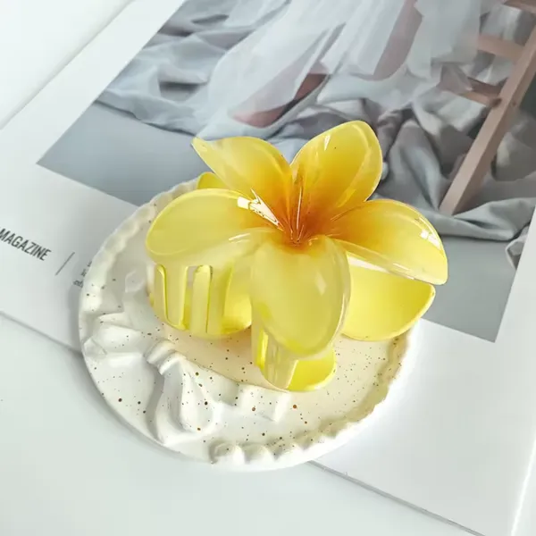 Pink_&_Yellow_Gradient_Lily_Flower_Hair_Claw_Clips_for_Women_&_Girls