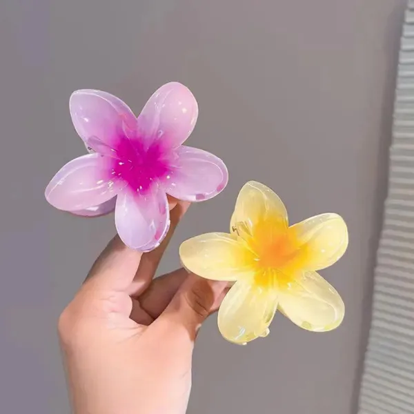 Pink_&_Yellow_Gradient_Lily_Flower_Hair_Claw_Clips_for_Women_&_Girls