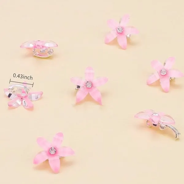 30_Flower_Hair_Clips_for_Girls_&_Women_–_Mini_Daisy_Hair_Claws_in_Pink,_White_&_Purple_|_Cute_Floral_Hair_Accessories_for_Kids,_Teens_&_Daily_Styling_|_Strong_Grip_Non-Slip_Small_Hair_Clips
