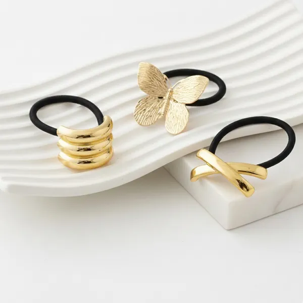 Gold_and_Black_Metal_Hair_Tie_Ponytail_Cuffs_for_Girls_&_Women