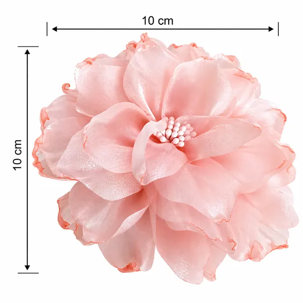 Beautiful_Flower_Hairclip_For_Women_&_girls,_Peach_Colour_