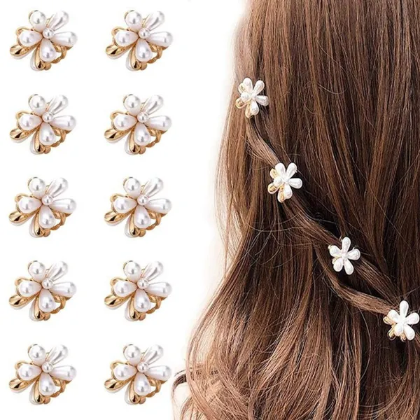 Pearl_White_Korean_Style_Mini_Flower_Hair_Claw_Clips_for_Women_&_Girls