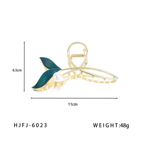 Blue_Mermaid_Pearl_Hair_Claw_Clip_with_Leaf_Design_Trendy_Metal_Alloy_Clutcher_for_Girls_and_Women