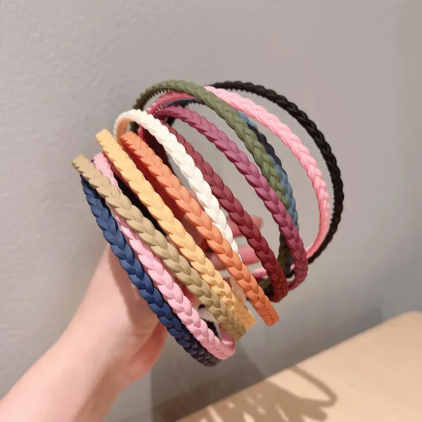 Pack_of_12_Pcs_Braided_Headbands_for_girls_|_6mm_Width|_Multicolour_Plastic_Hairbands_with_Teeth_for_women_|_Hairband_for_girls_and_women,_Multicolour,_14_cm