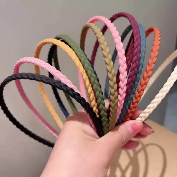 Pack_of_12_Pcs_Braided_Headbands_for_girls_|_6mm_Width|_Multicolour_Plastic_Hairbands_with_Teeth_for_women_|_Hairband_for_girls_and_women,_Multicolour,_14_cm