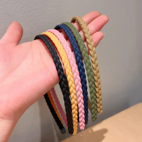 Pack_of_12_Pcs_Braided_Headbands_for_girls_|_6mm_Width|_Multicolour_Plastic_Hairbands_with_Teeth_for_women_|_Hairband_for_girls_and_women,_Multicolour,_14_cm