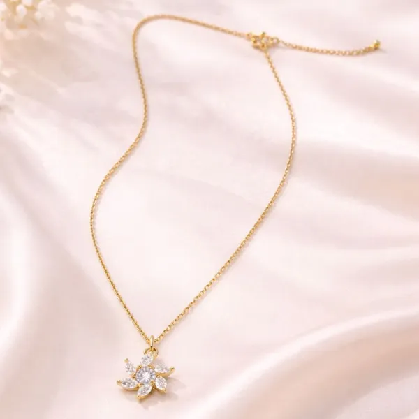 Premium_Crystal_Flower_Pendant_Necklace_for_Women_&_Girls_|_Anti-Tarnish_Stainless_Steel_Gold-Tone_Chain_|_Minimal_Korean_Style_Elegant_Floral_Jewelry_|_Perfect_for_Everyday_Styling_&_Gifting_(Birthday,_Anniversary,_Valentine’s_Day)