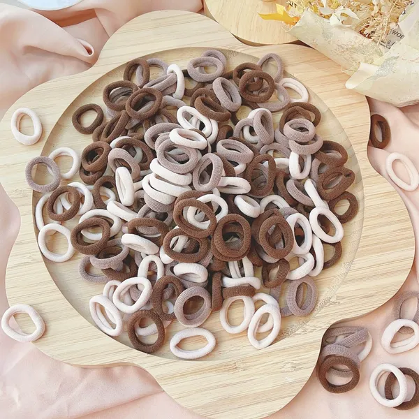 100_pcs_Brown_colour__Mini_Baby_Hair_Ties_for_Girls_and_Kids_