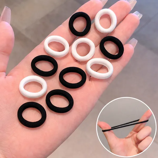 100_pcs_Black_&_White__Mini_Baby_Hair_Ties_for_Girls_and_Kids