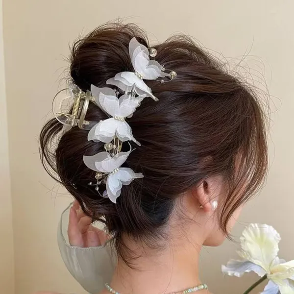 Pack_of_2_Pcs_Elegant_Floral_Butterfly_Plastic_Hair_Claw_Clip_for_Women_(_Blue_&_White)_–_Pearl_&_Crystal_Embellished_Designer_Clutcher_|_Bridal_Bun_Hair_Claw_Clip_|_Wedding,_Party_&_Festive_Hair_Styling_Clip_for_Girls