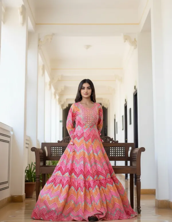Pink_Rayon_Fabric_Anarkali_Kurti_For_Women