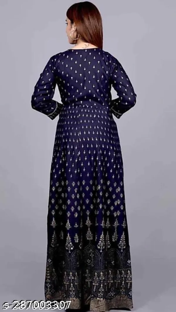 Navy_Blue_Jaipuri_Rayon_Anarkali_Kurti_For_Women