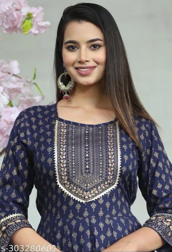 Blue_Rayon_Fabric_Anarkali_Kurti_For_Women