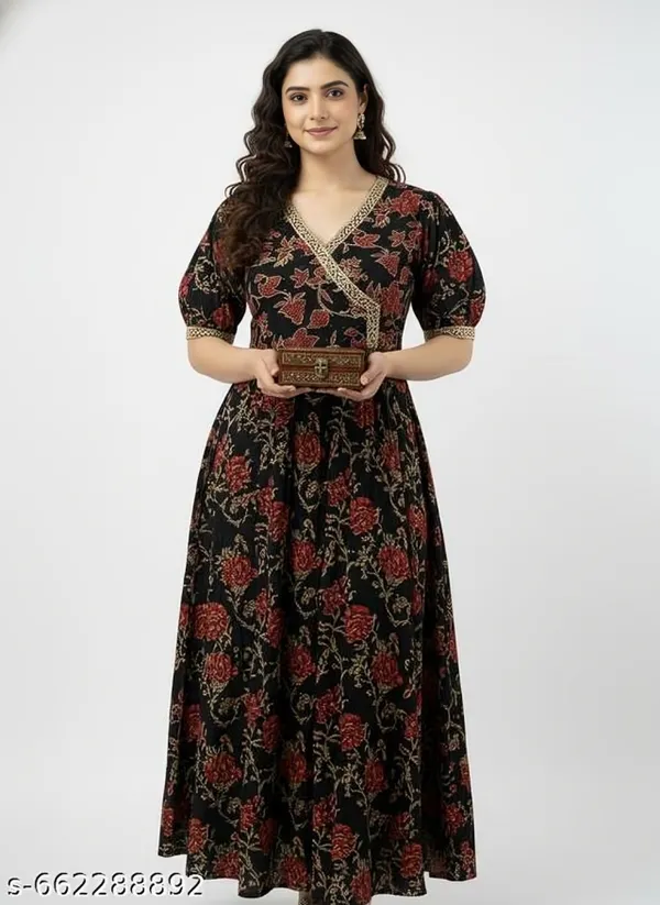 Black_Embroidery_Rayon_Anarkali_Long_Kurti_For_Women
