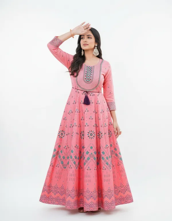 Pink_Rayon_Fabric_Anarkali_Kurti_For_Women