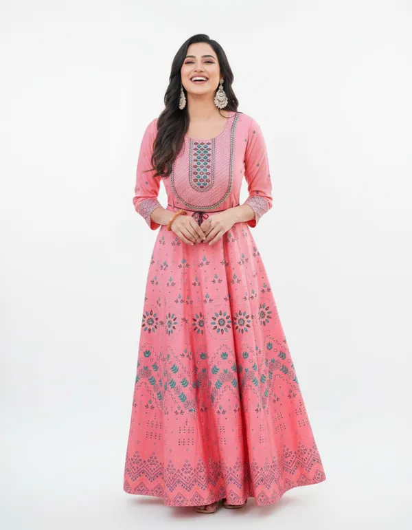 Pink_Rayon_Fabric_Anarkali_Kurti_For_Women
