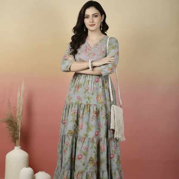 Grey_Rayon_Fabric_Anarkali_Kurti_For_Women