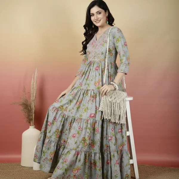Grey_Rayon_Fabric_Anarkali_Kurti_For_Women