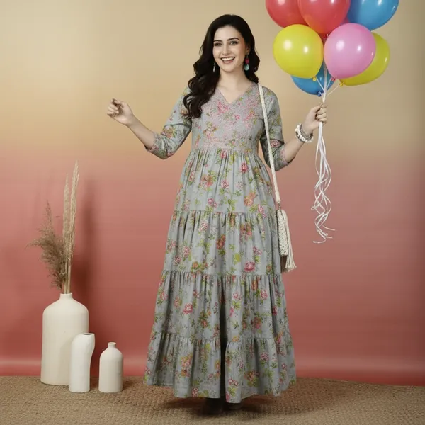 Grey_Rayon_Fabric_Anarkali_Kurti_For_Women