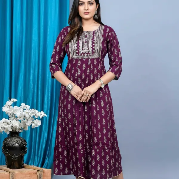Purple_Rayon_Fabric_Anarkali_Kurti_For_Women
