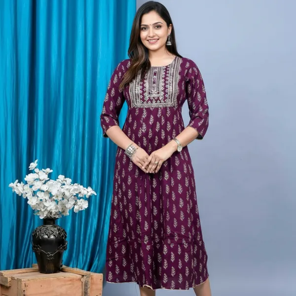 Purple_Rayon_Fabric_Anarkali_Kurti_For_Women