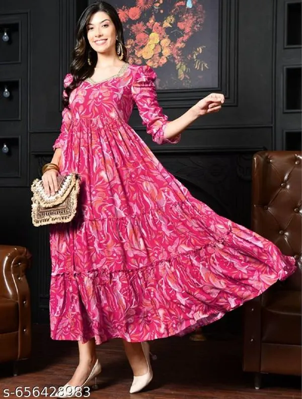 Pink_Jaipuri_Rayon_Anarkali_Kurti_For_Women