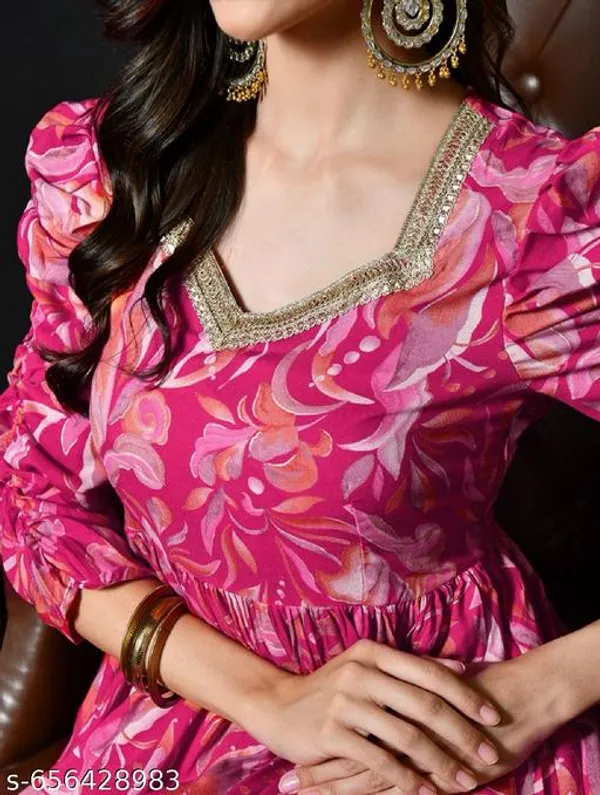 Pink_Jaipuri_Rayon_Anarkali_Kurti_For_Women