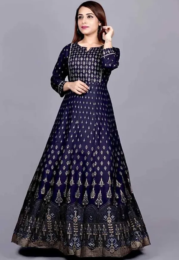Blue_Rayon_Fabric_Anarkali_Kurti_For_Women