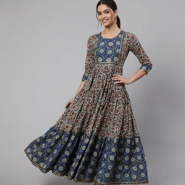 Blue_Rayon_Fabric_Anarkali_Kurti_For_Women