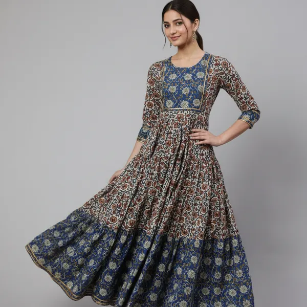 Blue_Rayon_Fabric_Anarkali_Kurti_For_Women