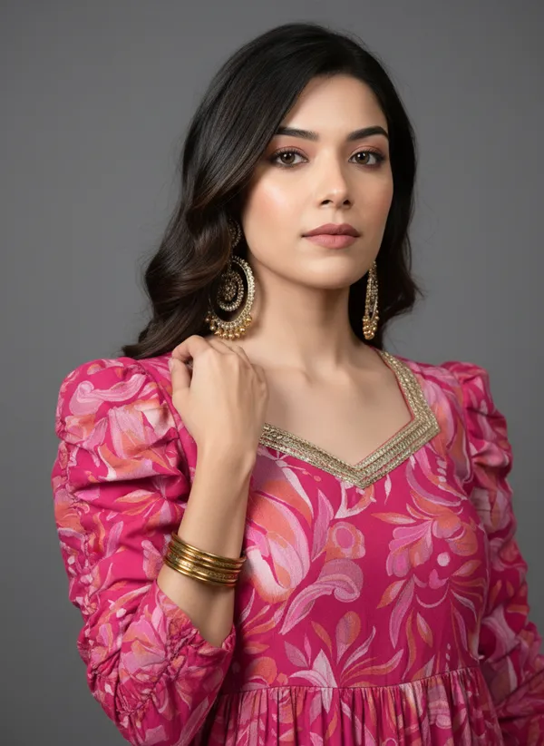 Pink_Rayon_Fabric_Anarkali_Kurti_For_Women