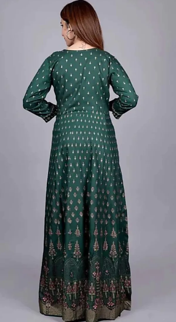 Green_Rayon_Fabric_Anarkali_Kurti_For_Women