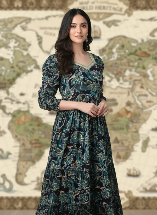Blue_Rayon_Fabric_Anarkali_Kurti_For_Women