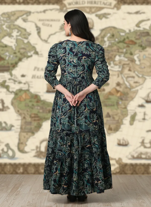 Blue_Rayon_Fabric_Anarkali_Kurti_For_Women