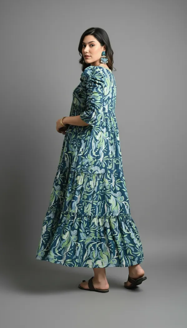 Blue_Rayon_Fabric_Anarkali_Kurti_For_Women