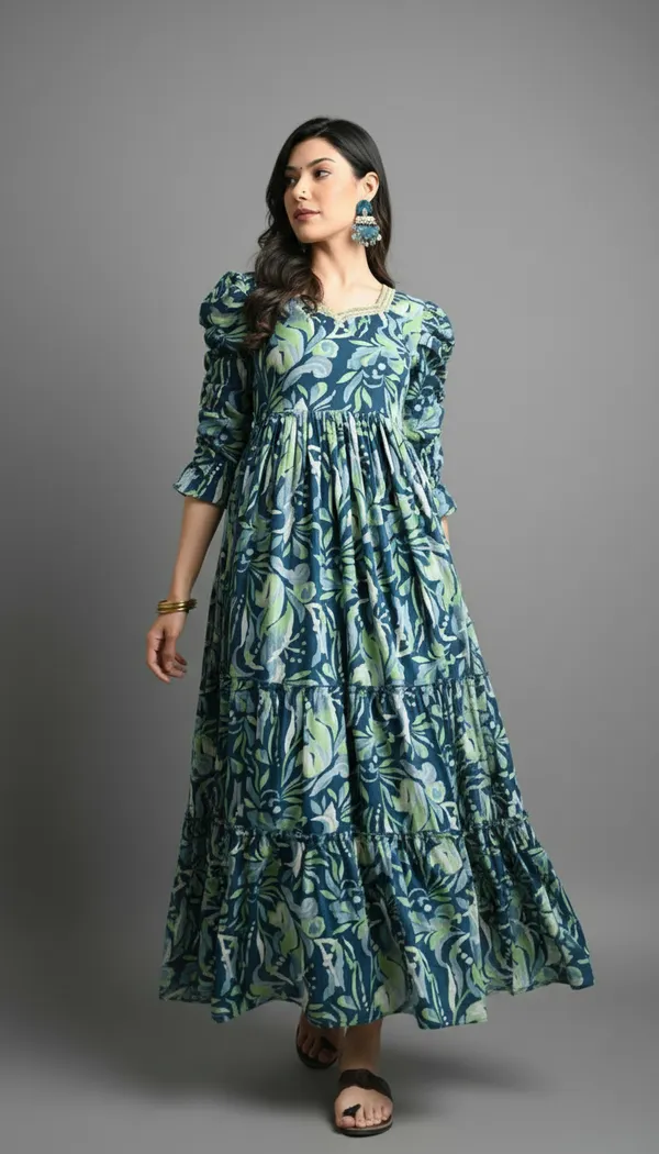 Blue_Rayon_Fabric_Anarkali_Kurti_For_Women