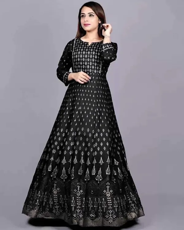 Black_Rayon_Fabric_Anarkali_Kurti_For_Women