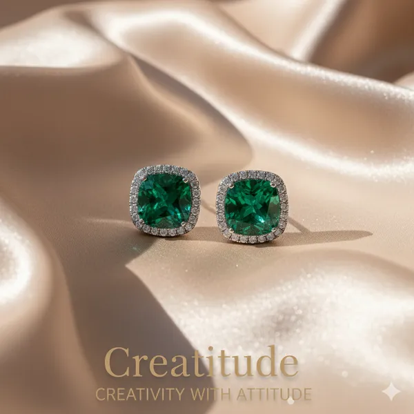 Emerald_Green_Cushion-Cut_Stud_Earrings_|_Sparkling_Halo_Crystal_Design_For_Women