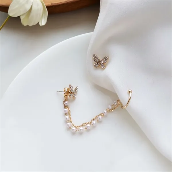 Creatitude_Gold_Butterfly_Pearl_Chain_Ear_Cuff_&_Stud_Earrings_Combo_–_Elegant_Korean_Style